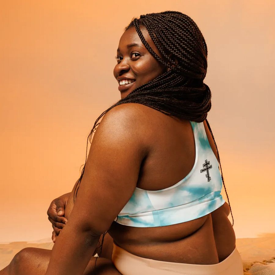 Sky Burst Serenity Longline Sports Bra product image (9)
