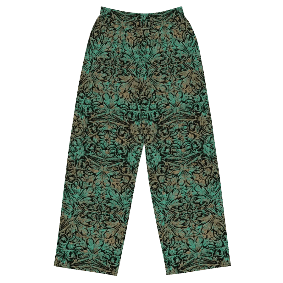 Green Copper Flower Wideleg Pants product image (2)