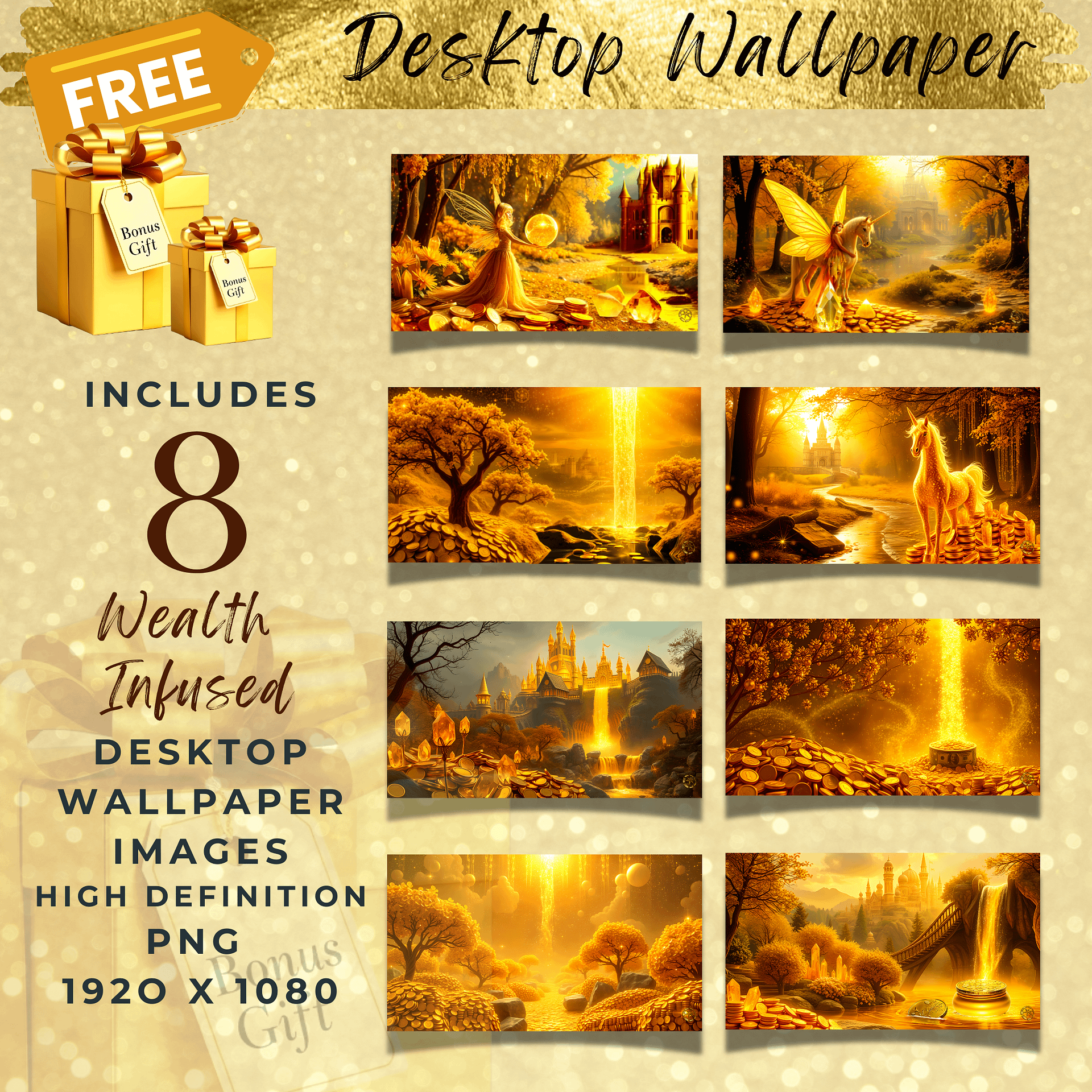 808 Hz BRILLIANCE Subliminal Wealth Activation Bundle product image (5)