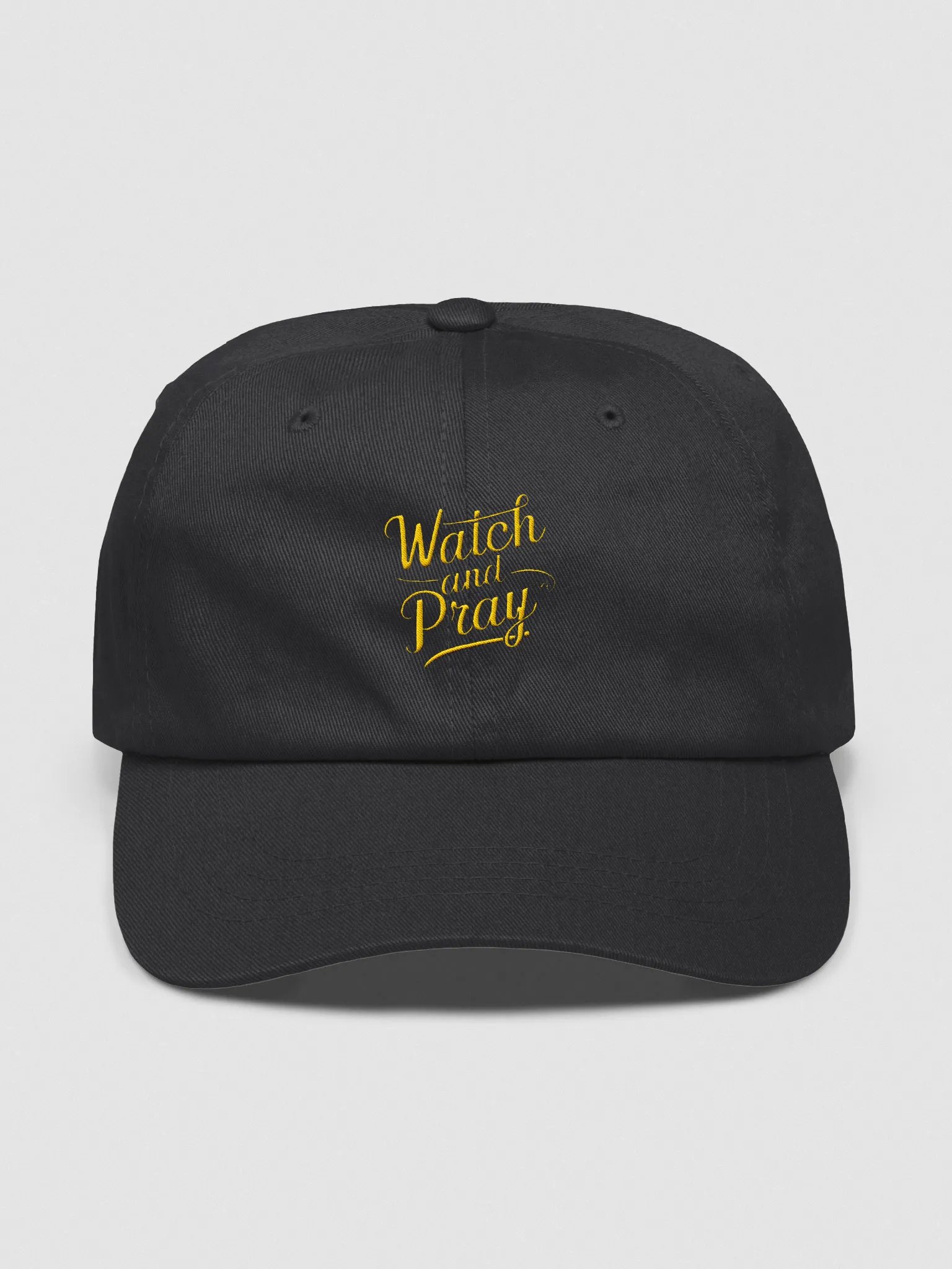Watch and Pray Gold Dad Hat product image (4)