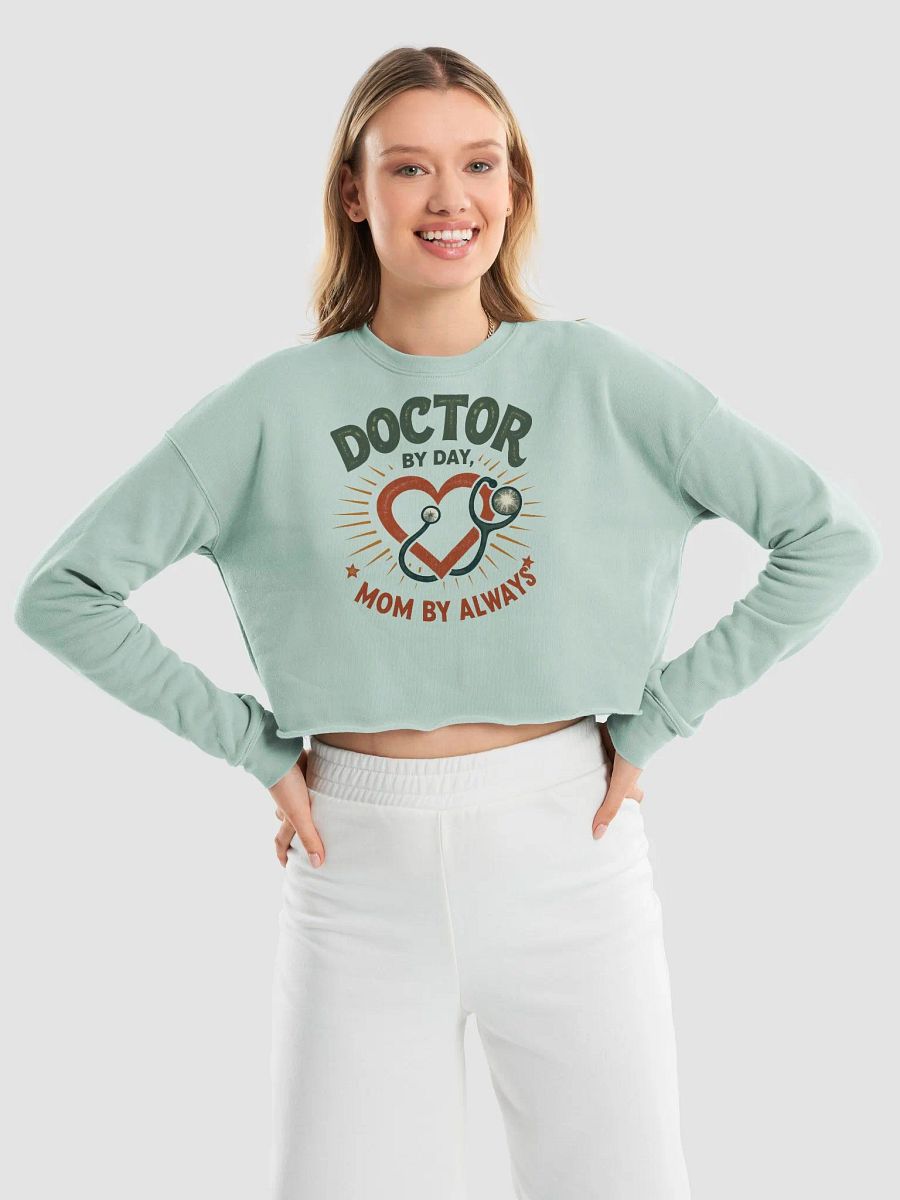 Doctor by day, Mom by Always Fleece Crop Sweatshirt product image (18)