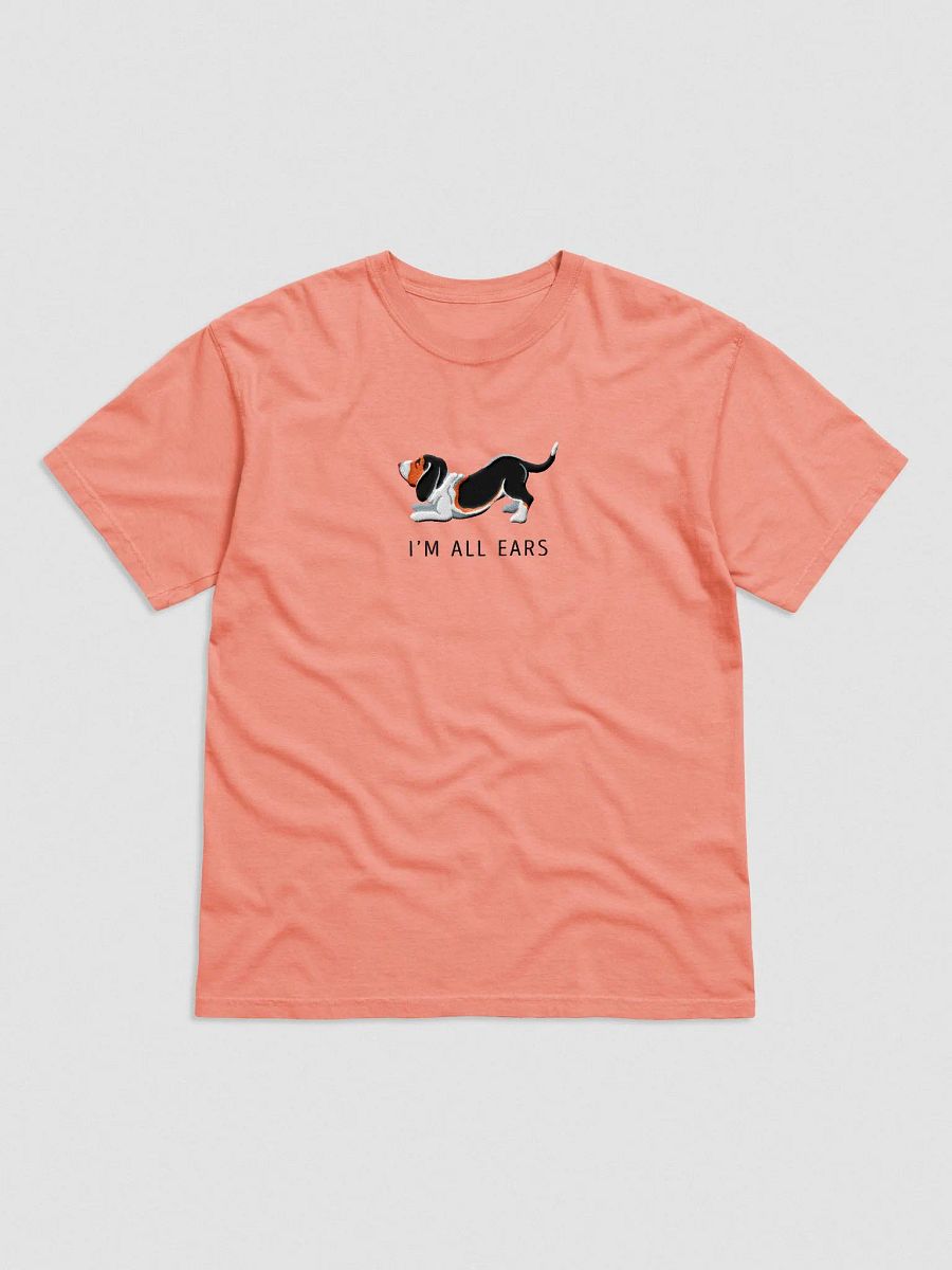 I'm All Ears T-Shirt(Embroidered) of a Basset Hound(Tricolor) product image (4)