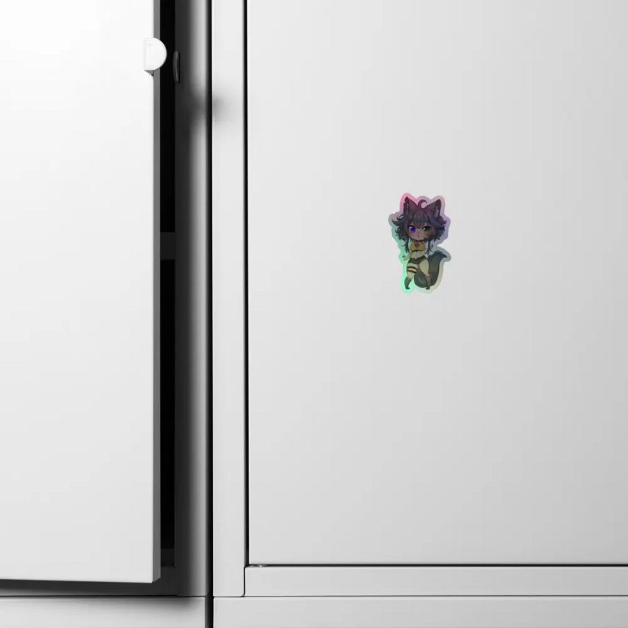 WolfcatRisi Thicc Chibi Holographic Sticker product image (4)