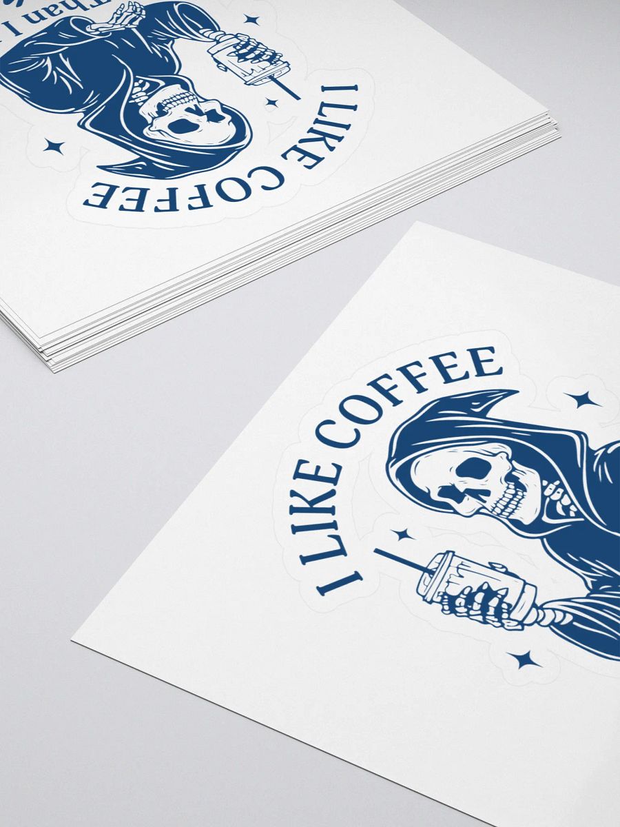 I Like Coffee More Than People Sticker product image (4)