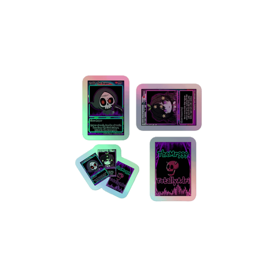 The Reaper & Demon Dog Holographic Large 4-Pack Stickers product image (1)