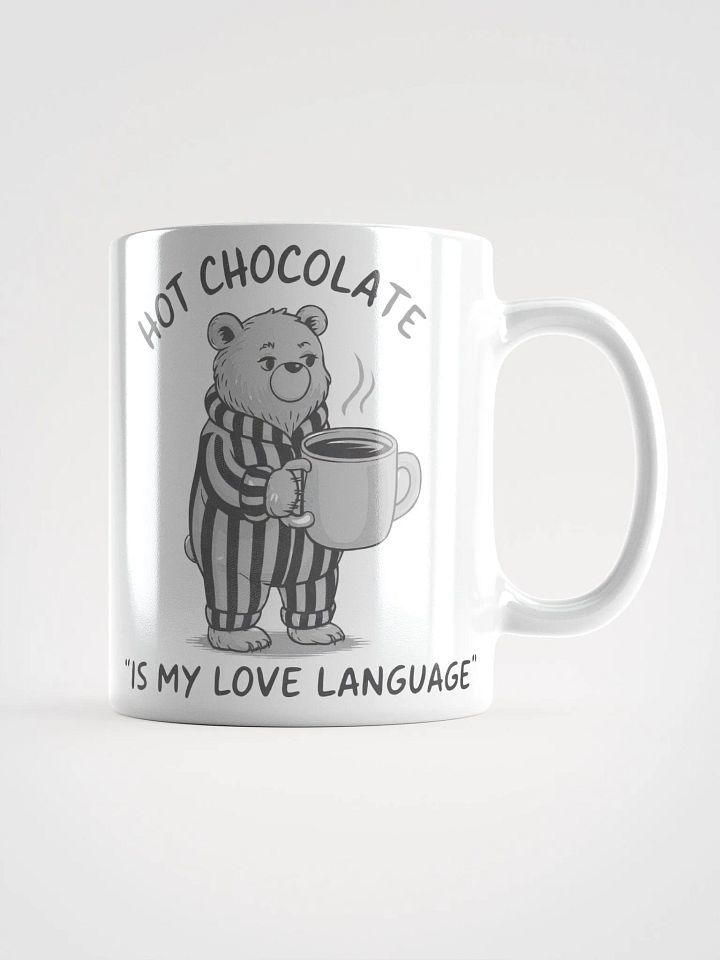 Bear Hot Chocolate Love Language Glossy Mug product image (3)