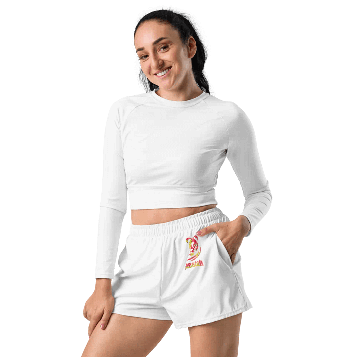 Cheetah tropical athletics shorts (woman) product image (2)