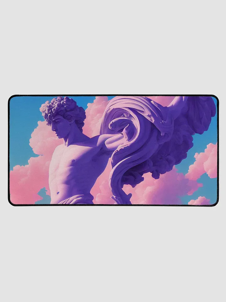 Greek god retrowave pop desk mat product image (1)