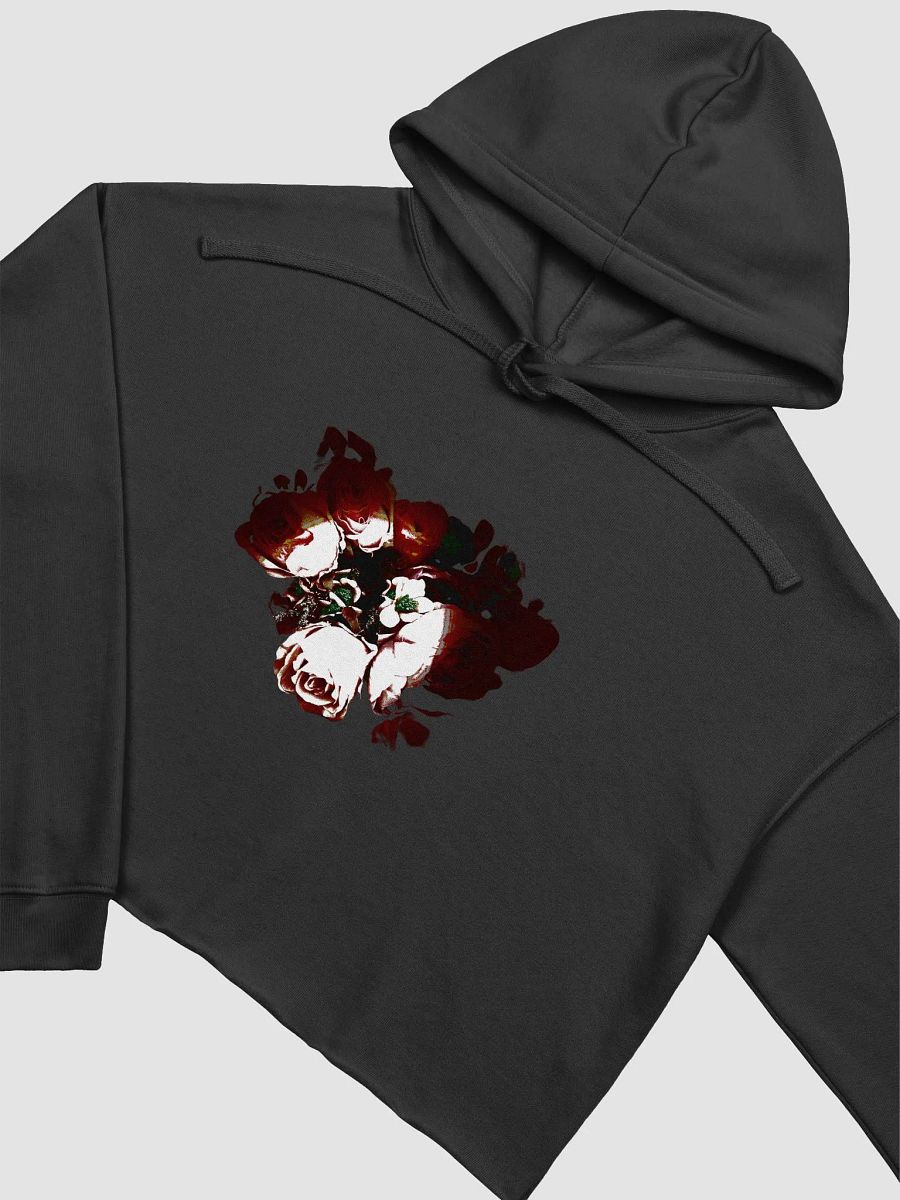 Abstract Roses Ladies Cropped Fleece Hoodie product image (5)