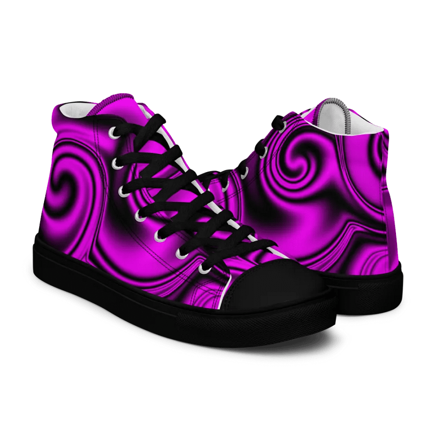 magenta swirledhigh top canvas shoes (womens) product image (8)
