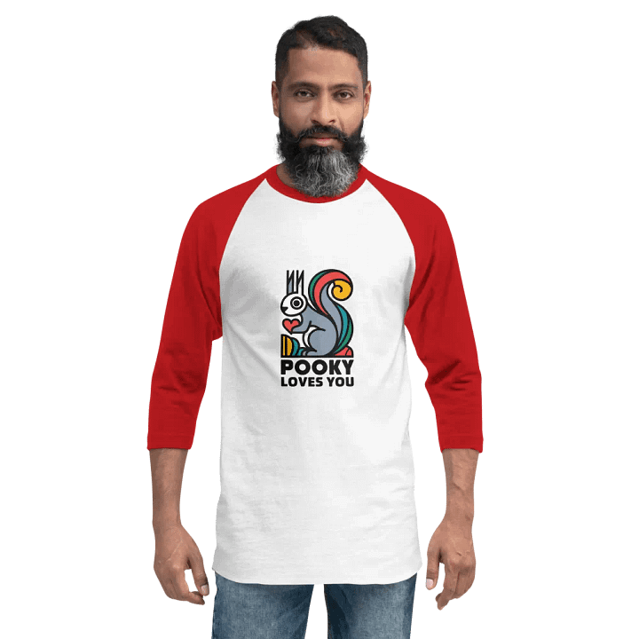 Pooky Loves You Raglan Tee product image (2)