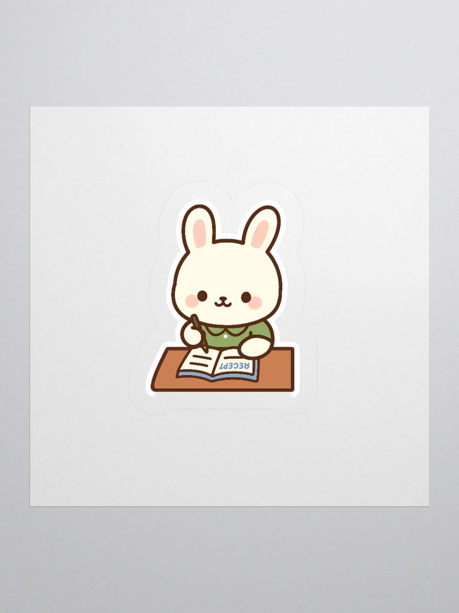 Bunny Recipe book Sticker product image (2)