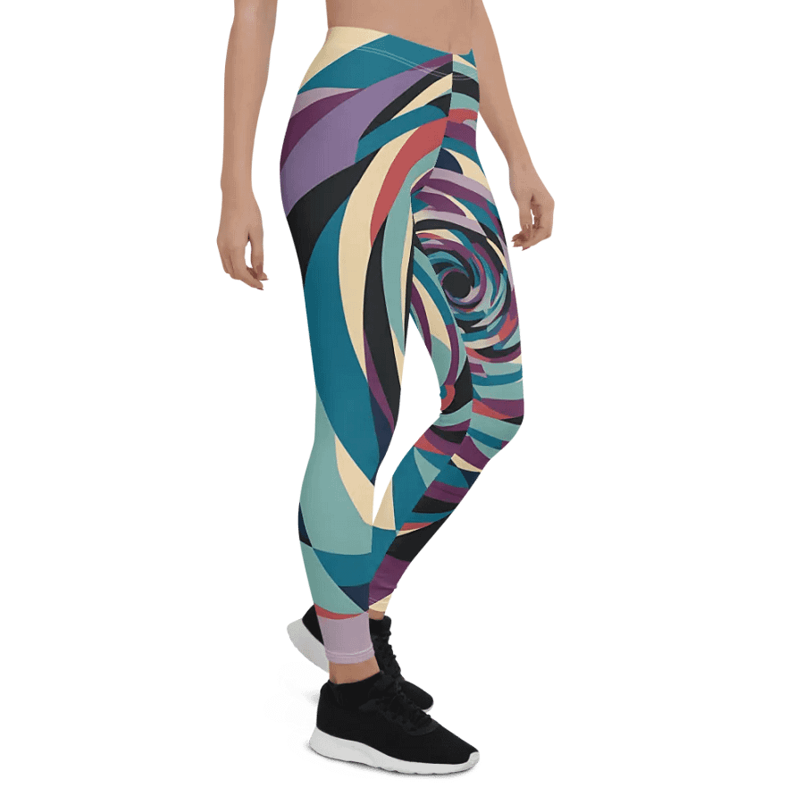 Abstract Lithographic Pattern Design leggings - V5 product image (7)
