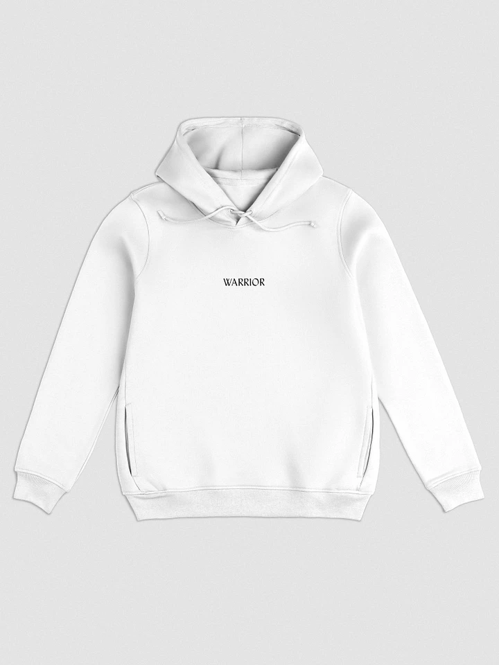 Women Warrior Organic Hoodie (Embroidery - White) product image (1)