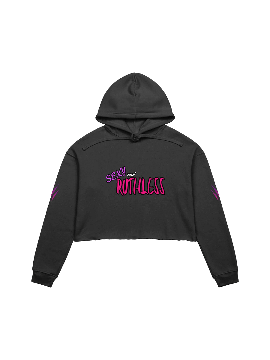 "Sexy and Ruthless" Bella+Canvas Fleece Crop Hoodie product image (1)