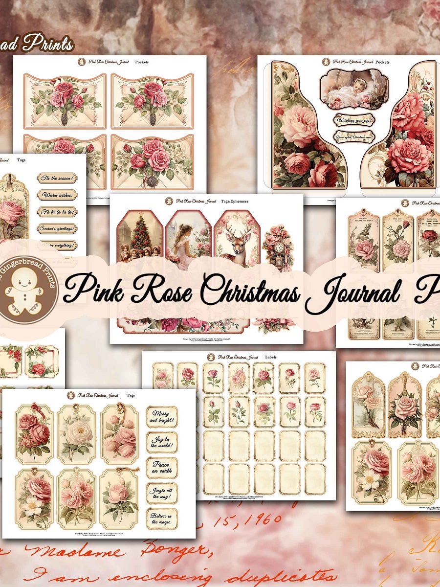 Pink Rose Christmas Journal + Add-on Jumbo Collection product image (10)