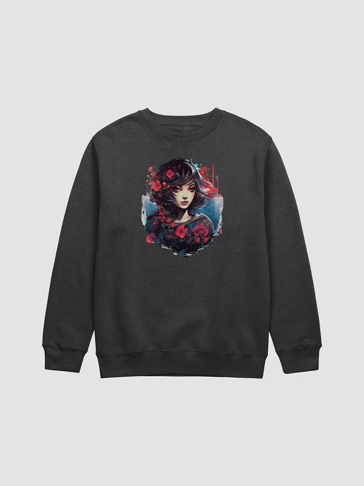 Windswept Red Flower Girl Sweatshirt product image (1)