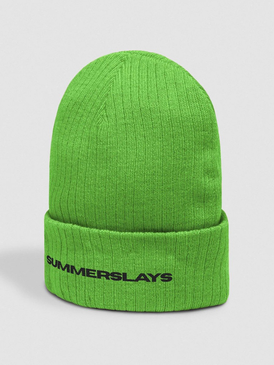 summerslays text beanie product image (2)