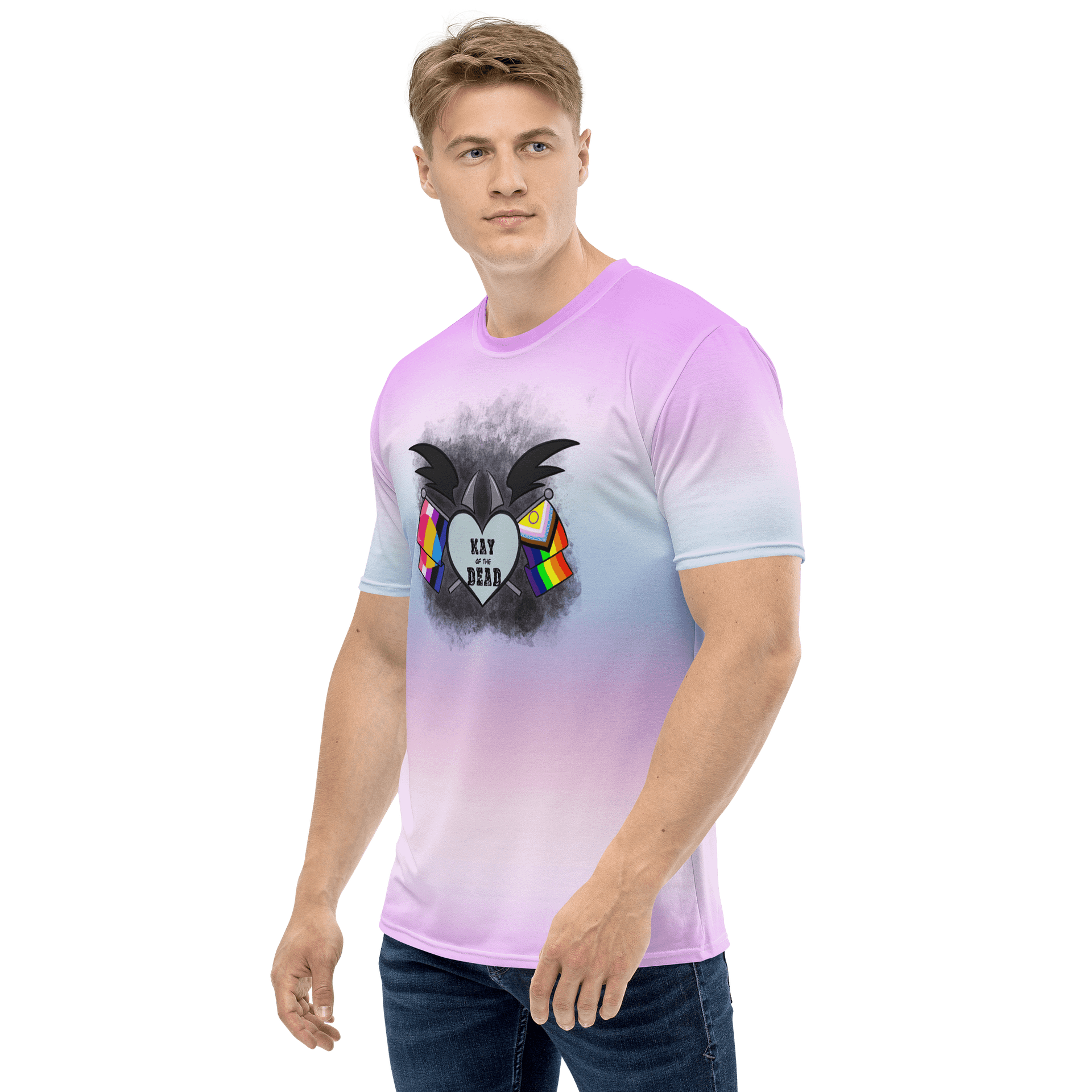 Kay_of_the_Dead Pride Logo Bigender Pride Tee product image (3)