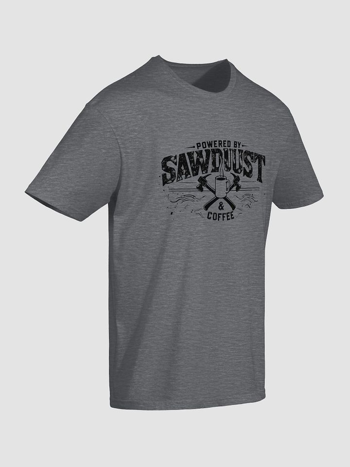 Powered by Sawdust & Coffee – Vintage Carpenter Tee product image (2)