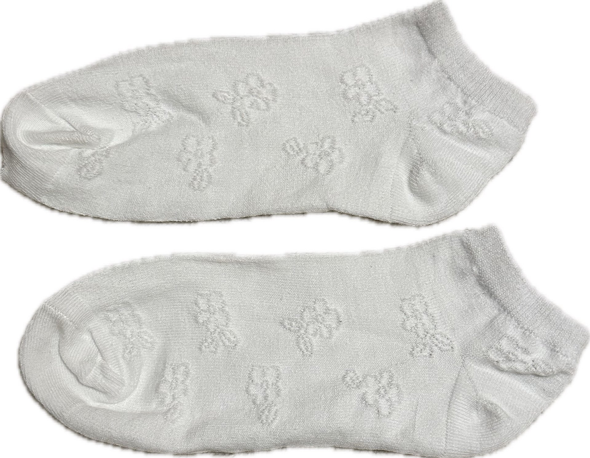 White flower ankle socks product image (1)