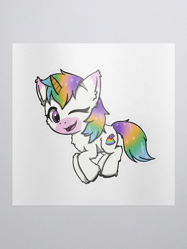 "Winky Unicorn" Sticker product image (1)