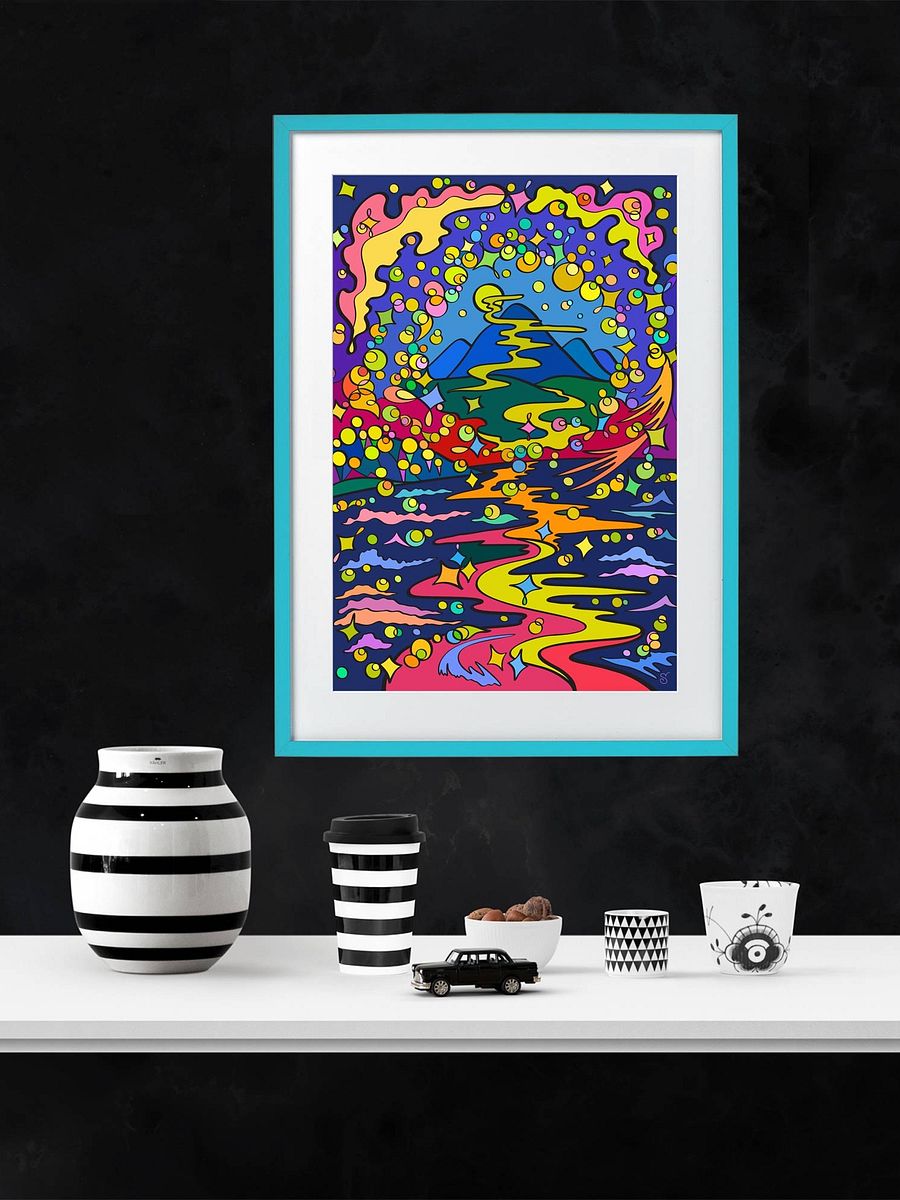 Vibrant Matte Poster Print - Moon Path product image (5)