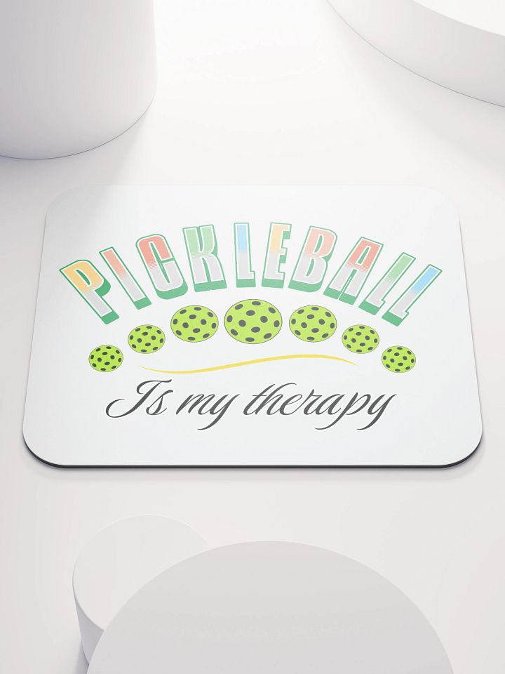 Pickleball Is My Therapy Mouse Pad product image (2)