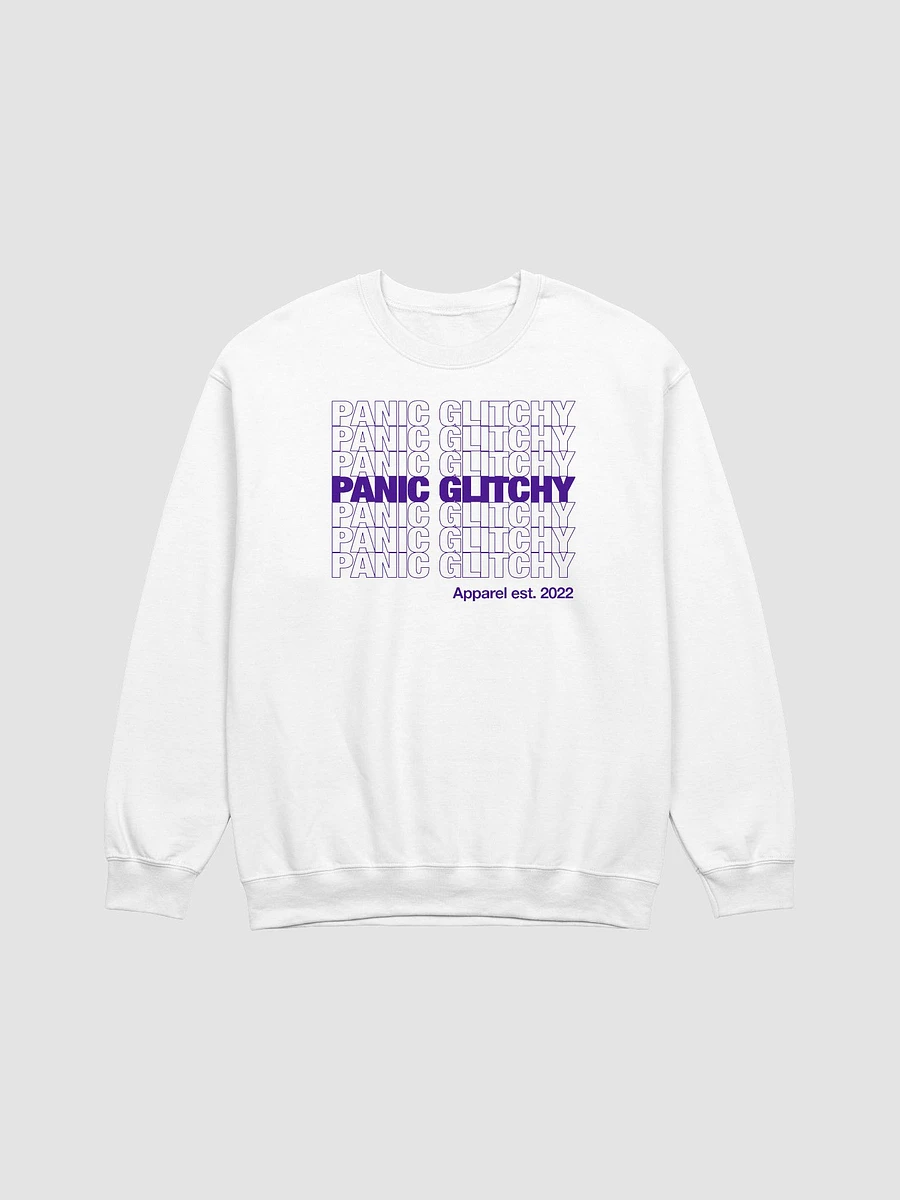 My sister made me do this Panic Glitchy Grocery Sweatshirt product image (1)