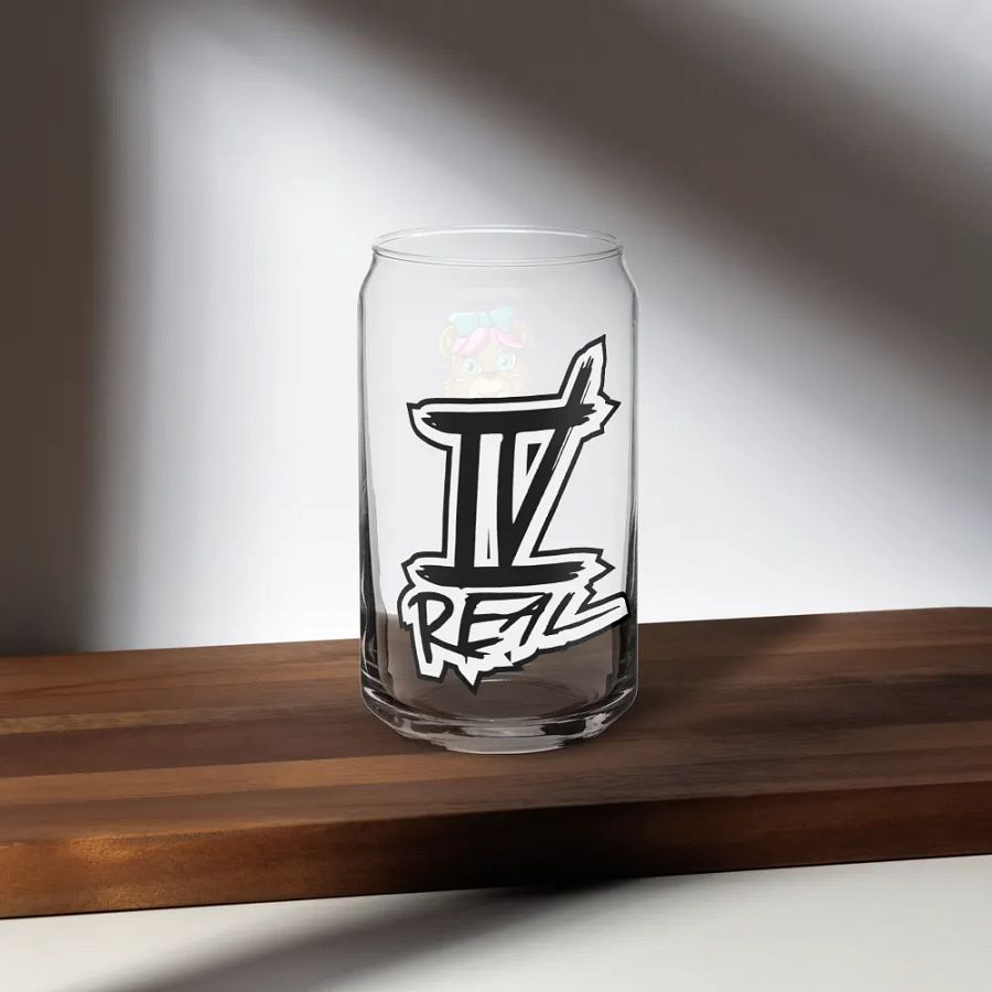 Standing Girl Bear Glass Can product image (8)