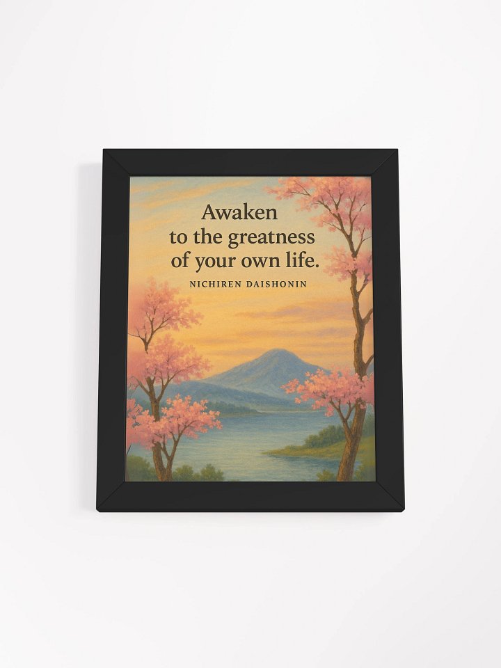Nichiren Daishonin Inspirational Wall Art – Awaken to the Greatness of Your Life product image (1)