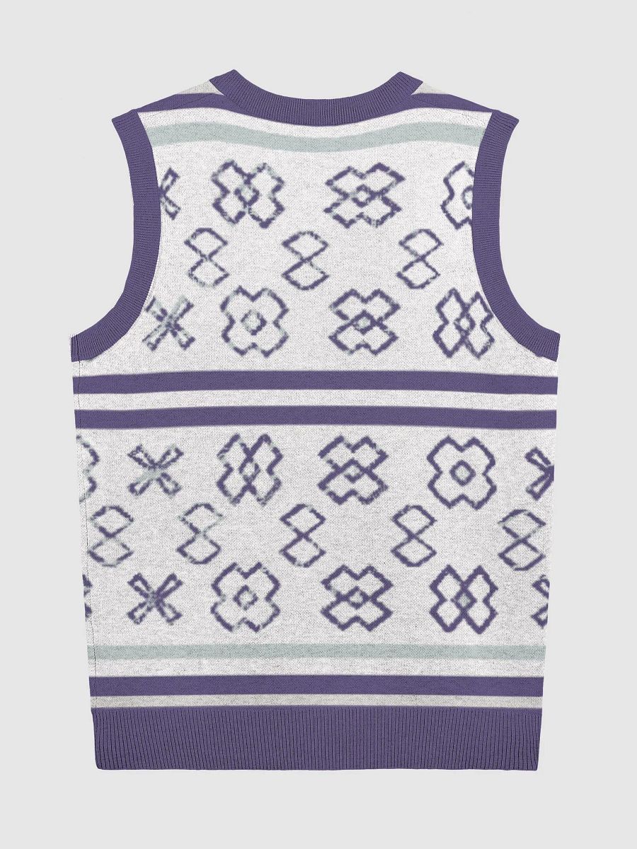XL Geometric Knit V-Neck Vest product image (9)