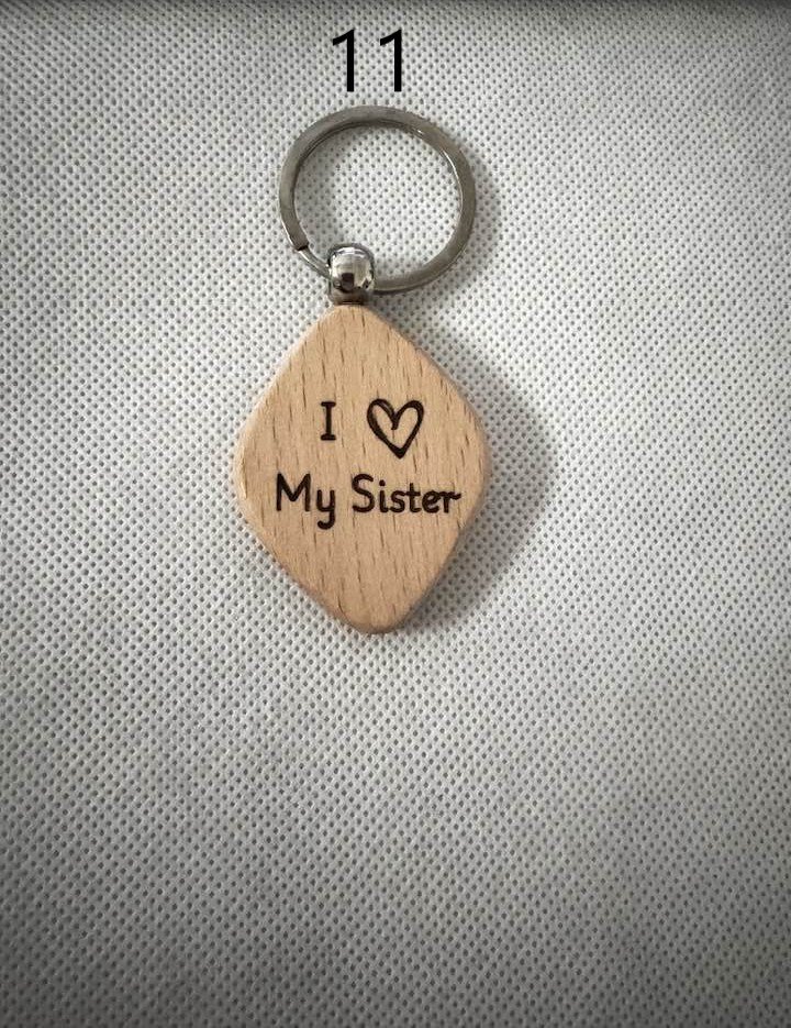 Wooden Engraved Keychains with Sayings & Quotes | Sweet, Sassy, Friendship & Love (3) product image (11)