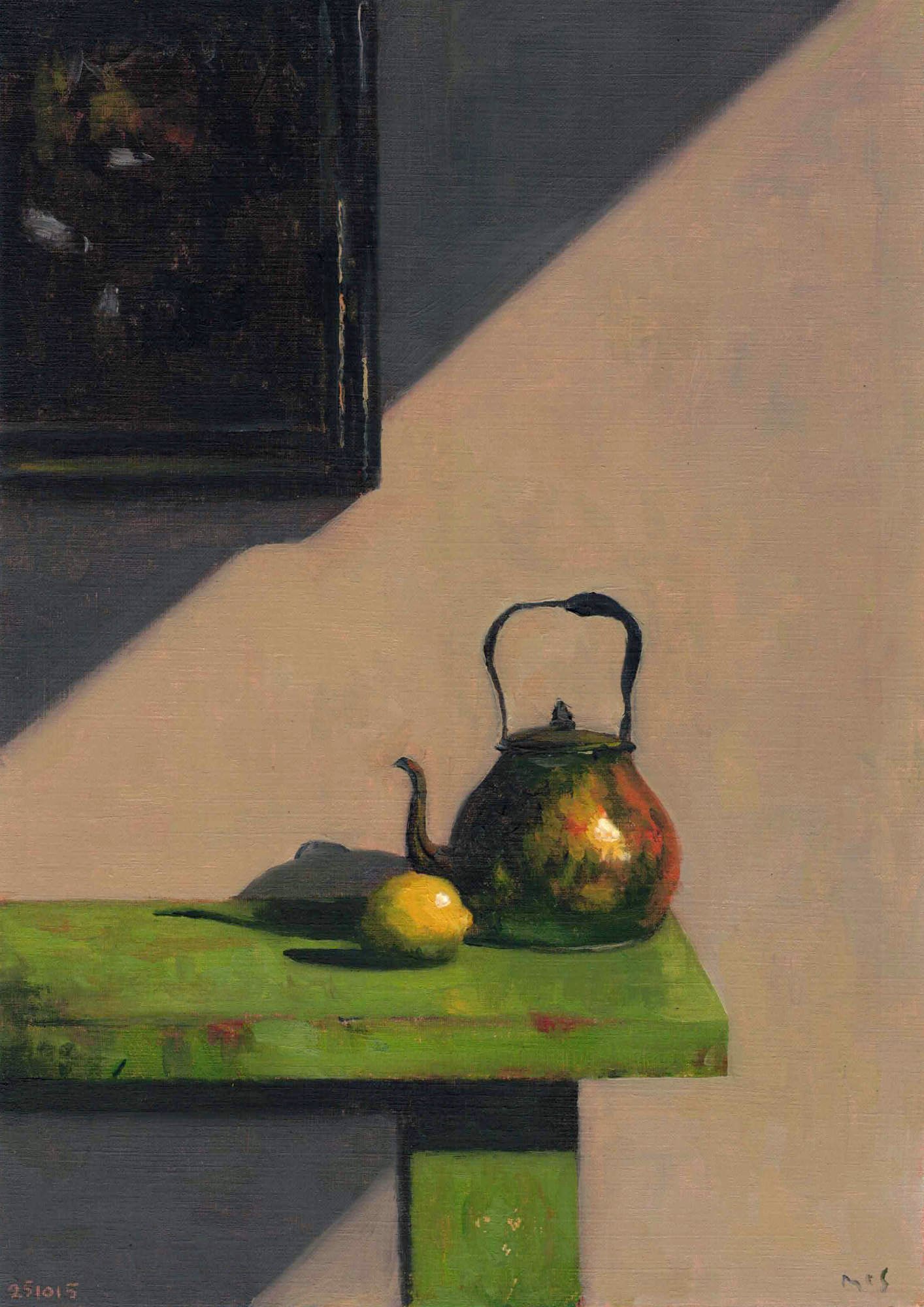 251015 Copper Kettle and Lemon II Study Original Artwork product image (1)