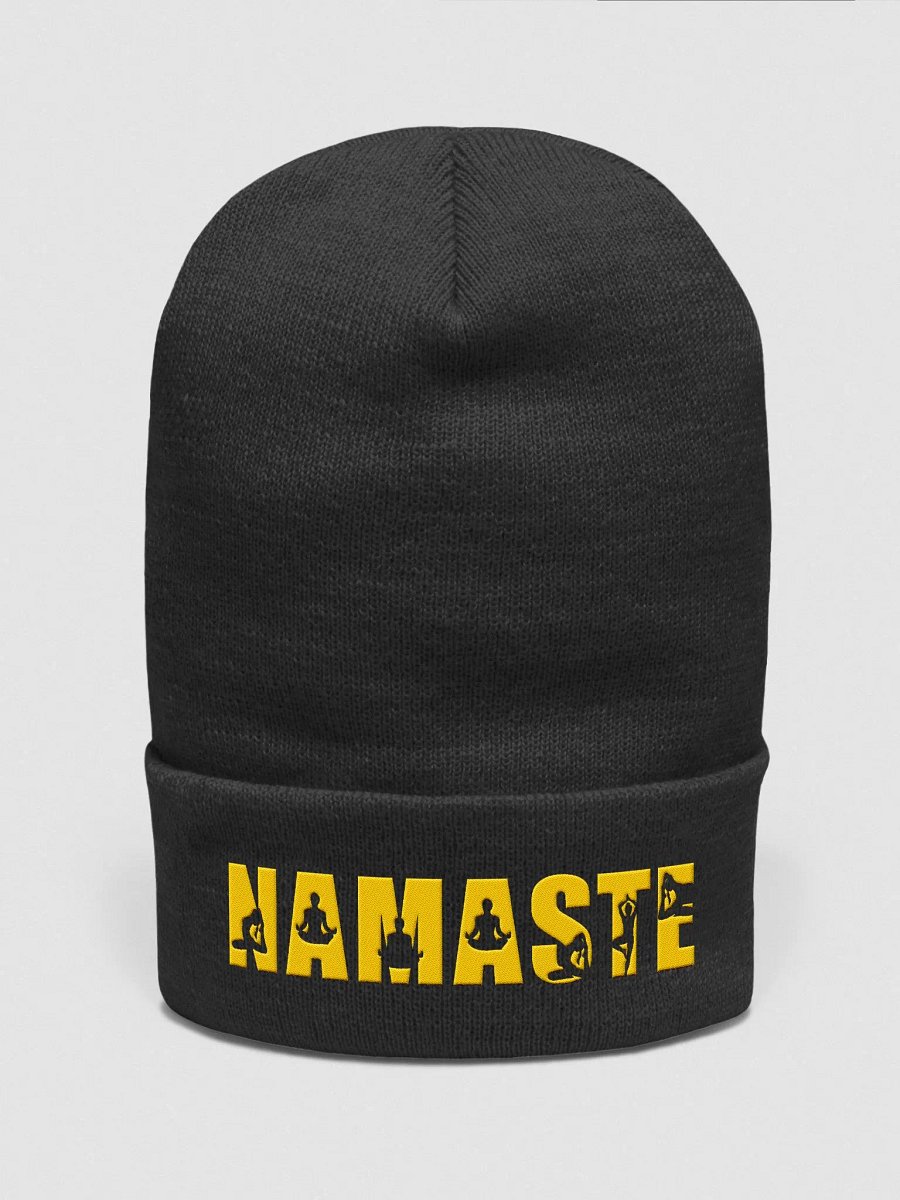 Namaste Embroidered Beanie - Zen Style for Every Season product image (1)