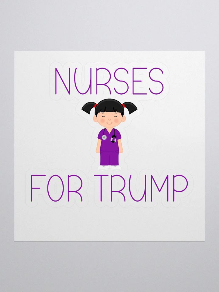 Nurses For Trump (F) Sticker product image (1)