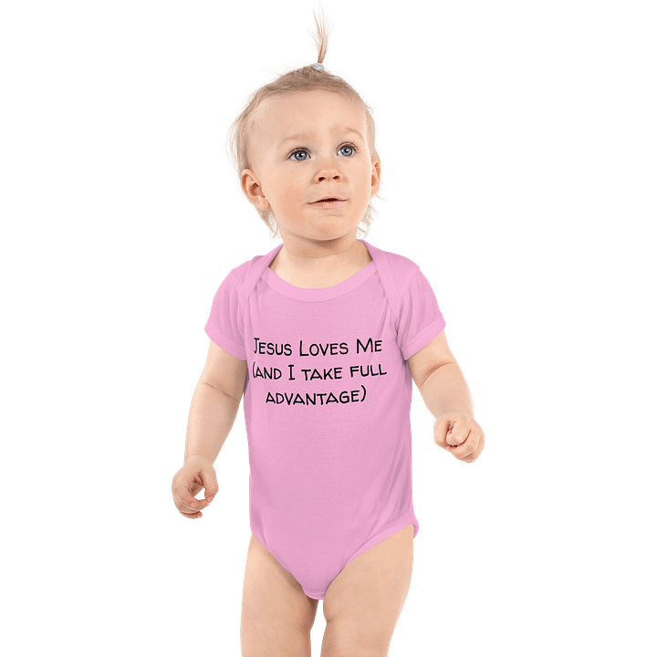 Infinite Brooklyn Avery Baby Bodysuit- Jesus Loves Me product image (1)