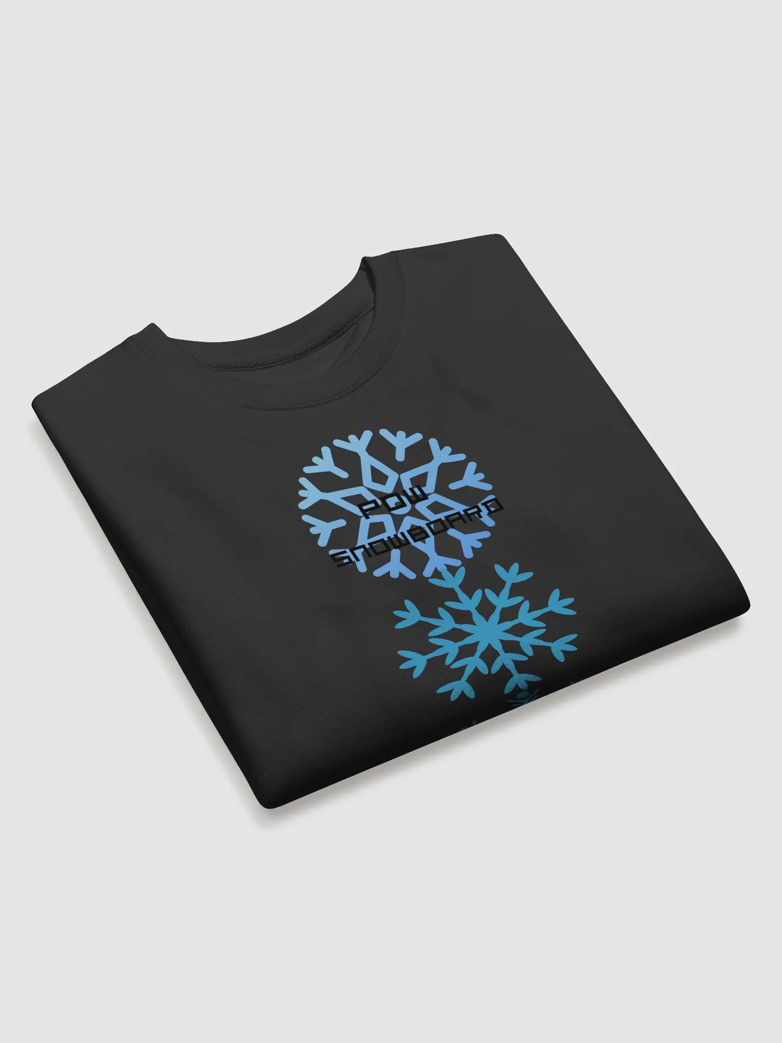 How Snowboard Blue POW Snowflake Sweatshirt product image (3)