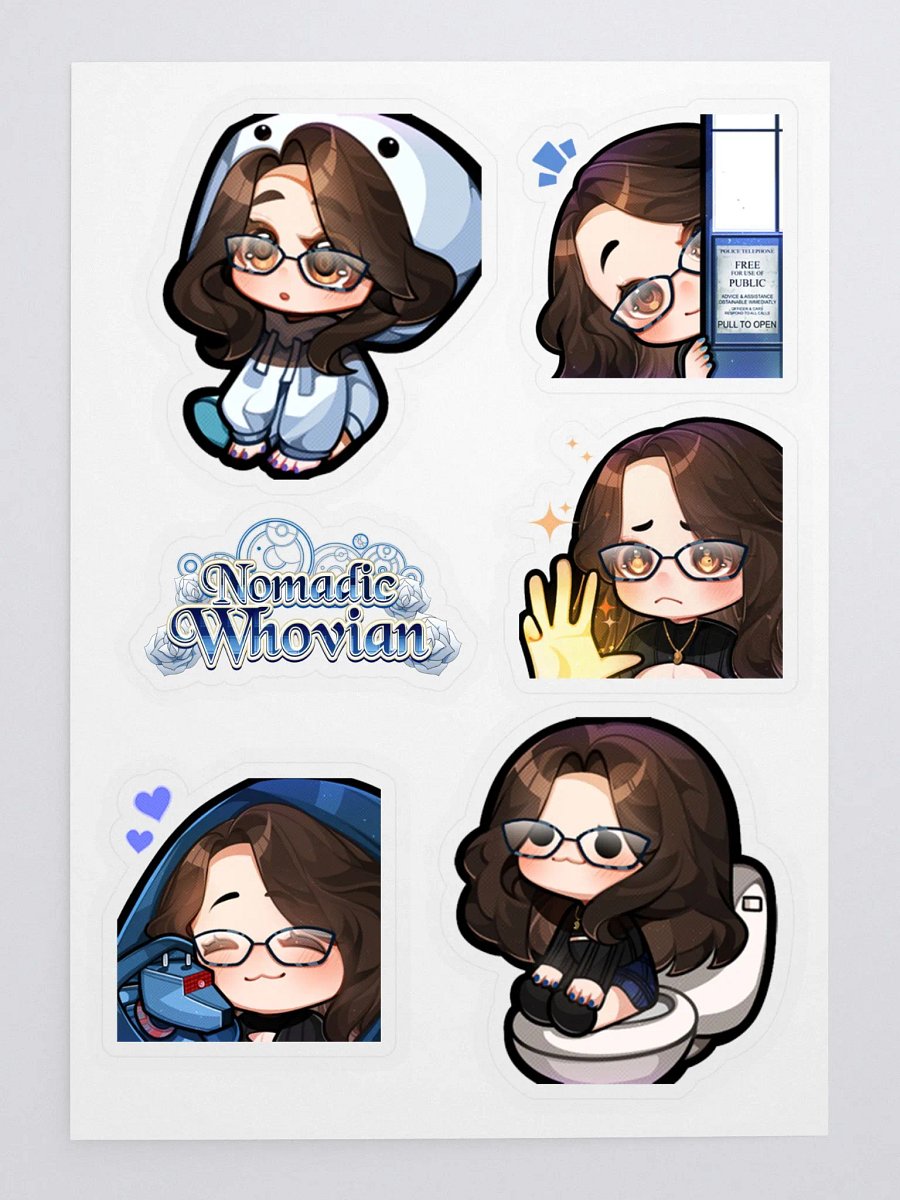 Whovie Emote Sticker Sheet 1 product image (3)