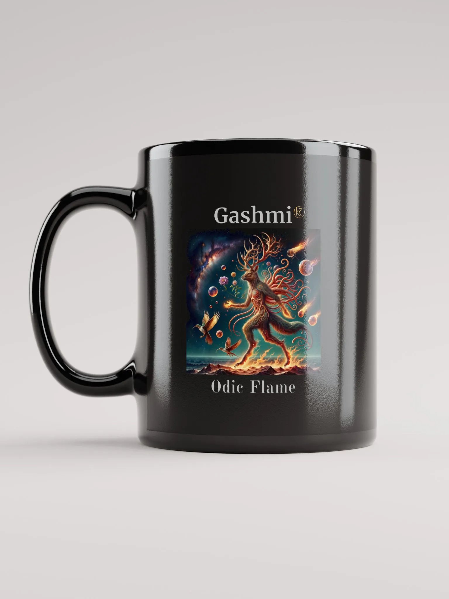 Supernal Gashmi | Black Glossy Mug product image (2)