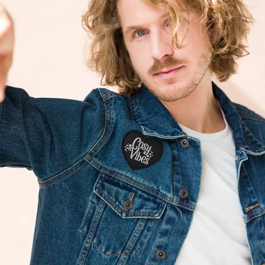 I Heart Cosy Vibes Embroidered Patch product image (6)
