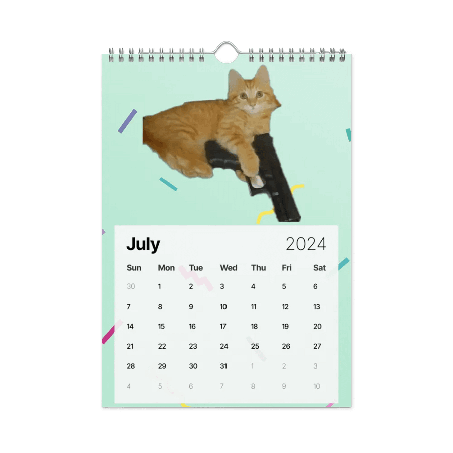 Wall Calendar (2024): Meme Cats product image (10)