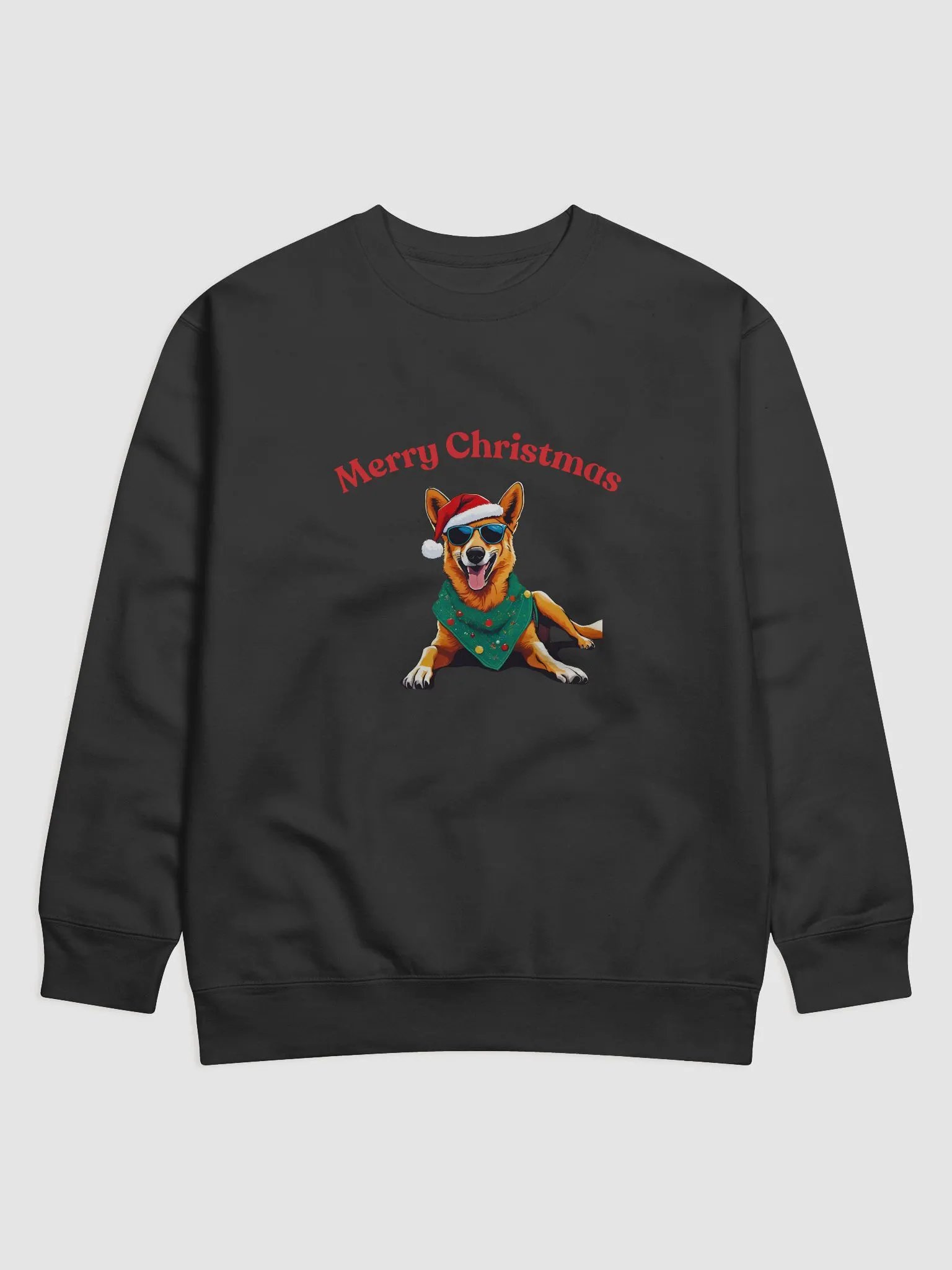 Festive Dingo Merry Christmas Sweatshirt - Red product image (1)