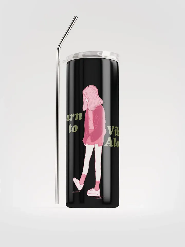 Vibin' Alone Stainless Steel Tumbler product image (1)