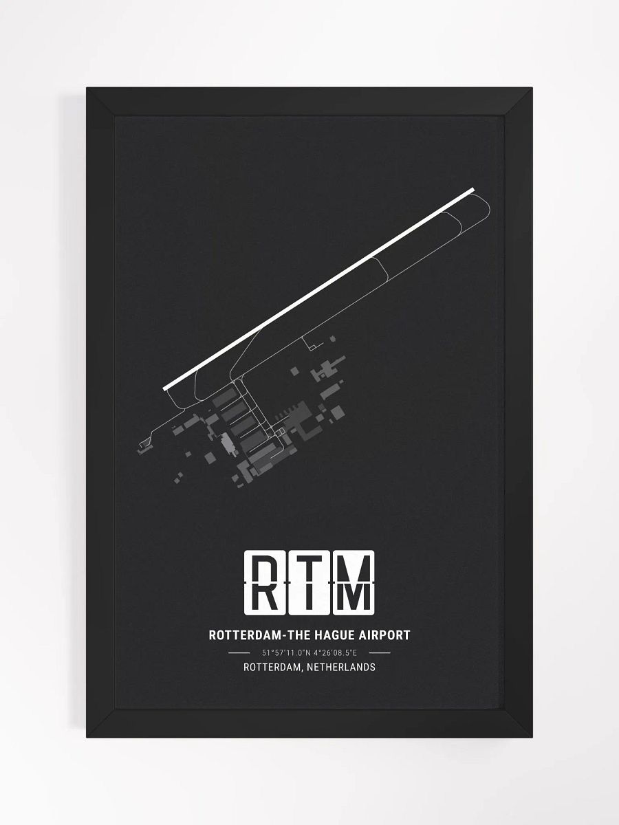 Framed Airport RTM Premium Map On Matt Paper product image (1)
