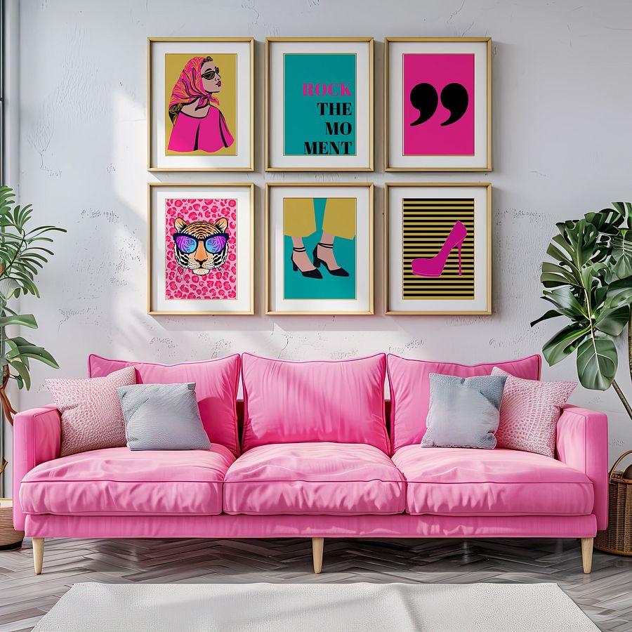 Rock The Moment Retro Gallery Wall Set of 6 DIGITAL Prints product image (2)