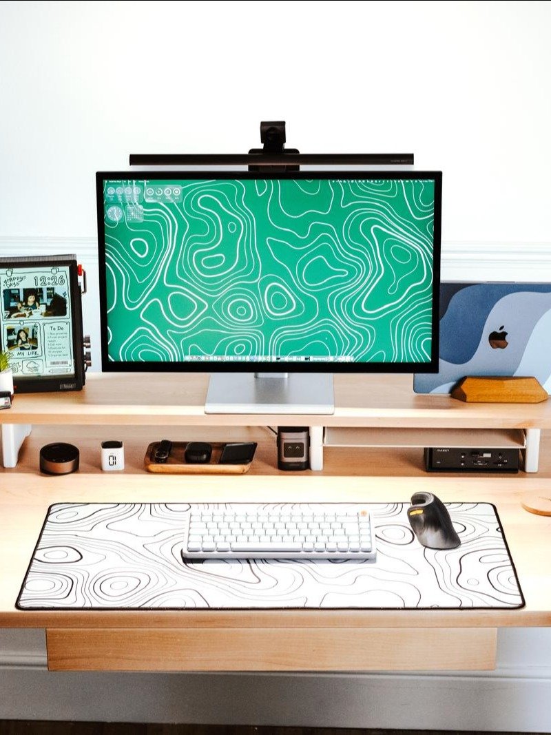 High Ground desk mat (black on white) product image (4)