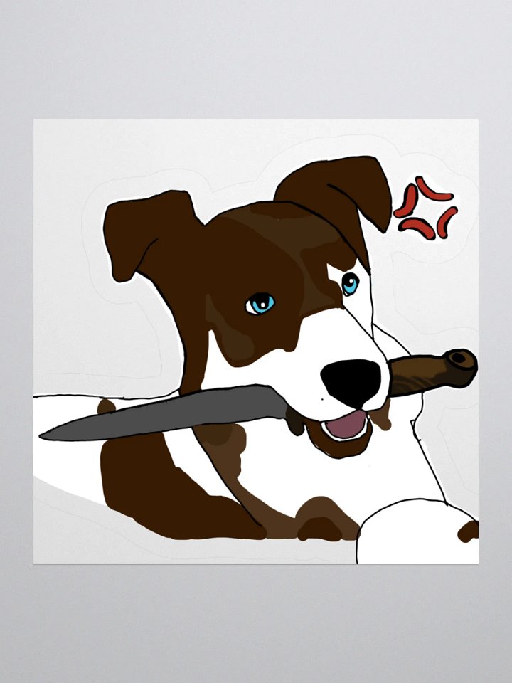 Fierce Pup Kiss-Cut Stickers product image (2)
