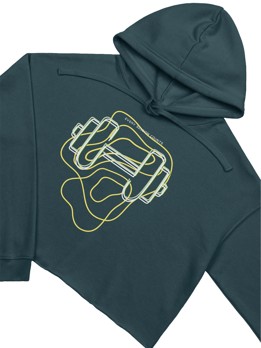 Strength in Style Dumbbell Crop Hoodie product image (2)