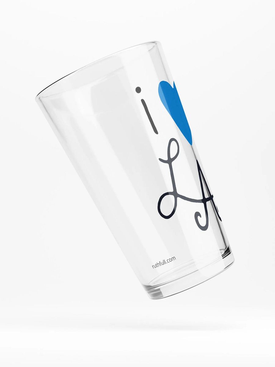 i ❤️ LA Pint Glass ~ Dodger Blue product image (3)